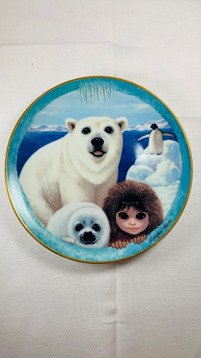 melt the lady ロマンスエリーブラウス アイボリー Pu's Polar Playground By Margaret Keane Franklin Mint Plate. Big