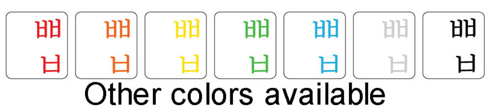 KOREAN KEYBOARD STICKERS RED LETTERS TRANSPARENT FOR COMPUTER ONLINE-WELCOME