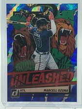 ⚾️ 2021 Panini Donruss MARCELL OZUNA Atlanta Braves Unleashed Blue Parallel /249