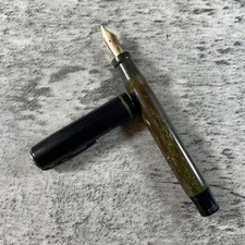 PARKER LUCKY CURVE JADE GREEN, FIRM, 14K MEDIUM NIB, USA (NOT TESTED)