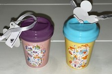 2020 Disney Parks Disneyland Resort Starbucks Travel Tumbler Ornaments Set Of 2