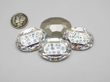 Crystal White Patina F 30x22mm Swarovski 4127 Oval Fancy Stone 1 piece