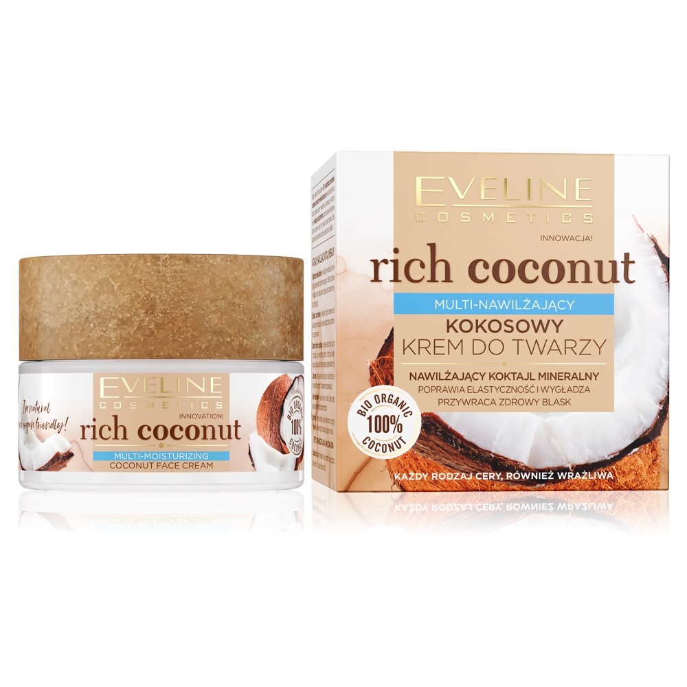 5903416029441 Eveline Cosmetics Насыщенный кокосовый крем с мультивитаминными компонентами для ухода за волосами