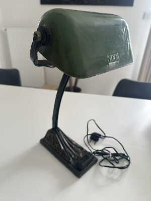 Ancienne Lampe à Poser De Bureau Notaire Art Déco/Old Art Deco Lamp - Vendu