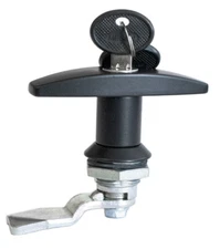 LOT OF 5 T HANDLE LATCH / LOCK KEYED ALIKE (BLACK COATED) # 110.1.2.01.42