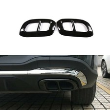 Black Exhaust s Four Outlet Fit for Mercedes Benz 2020 GLC/GLE/GLS  Tips
