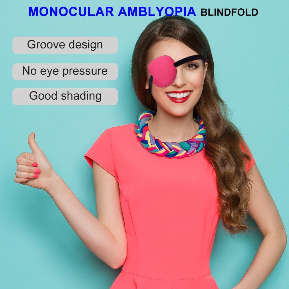 Amblyopia Eye Mask for Adult Kids Strabismus Training Eye Patches (Red