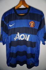 Manchester United 2011 2012 Away Jersey Shirt XL Mens Blue Nike