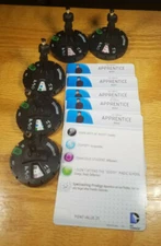 Apprentice x5 #031 World's Finest uncommon Heroclix with cards generics