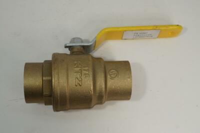 New Kitz 1-1/4'' Forged Brass Ball Valve Solder Valve 175PSI