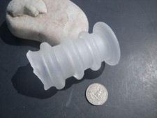 Sea Glass, Beautiful Ribbed Clear Top of a Decanter Bottle