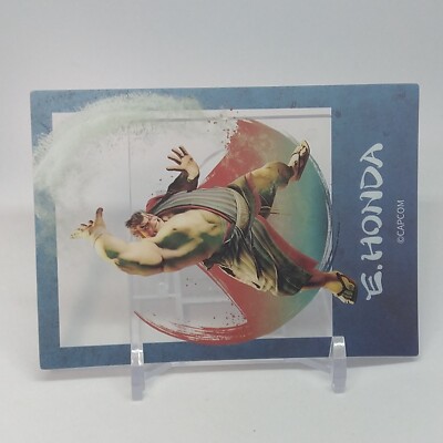 E.Honda Street Fighter Ⅵ 6 Plastic Clear Photo Card Daiso Capcom
