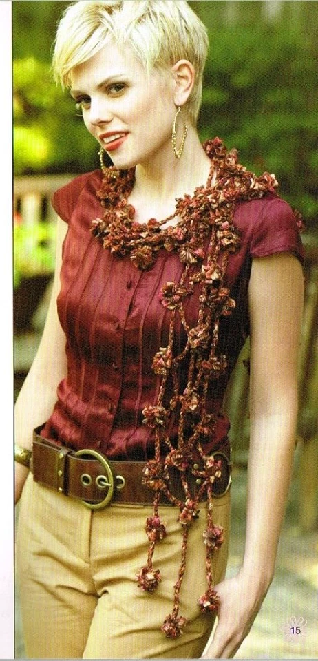 Crochet Pattern Book Teach Yourself Ribbon Accents Handbag Bolero Leisure Arts - Image 3 of 4