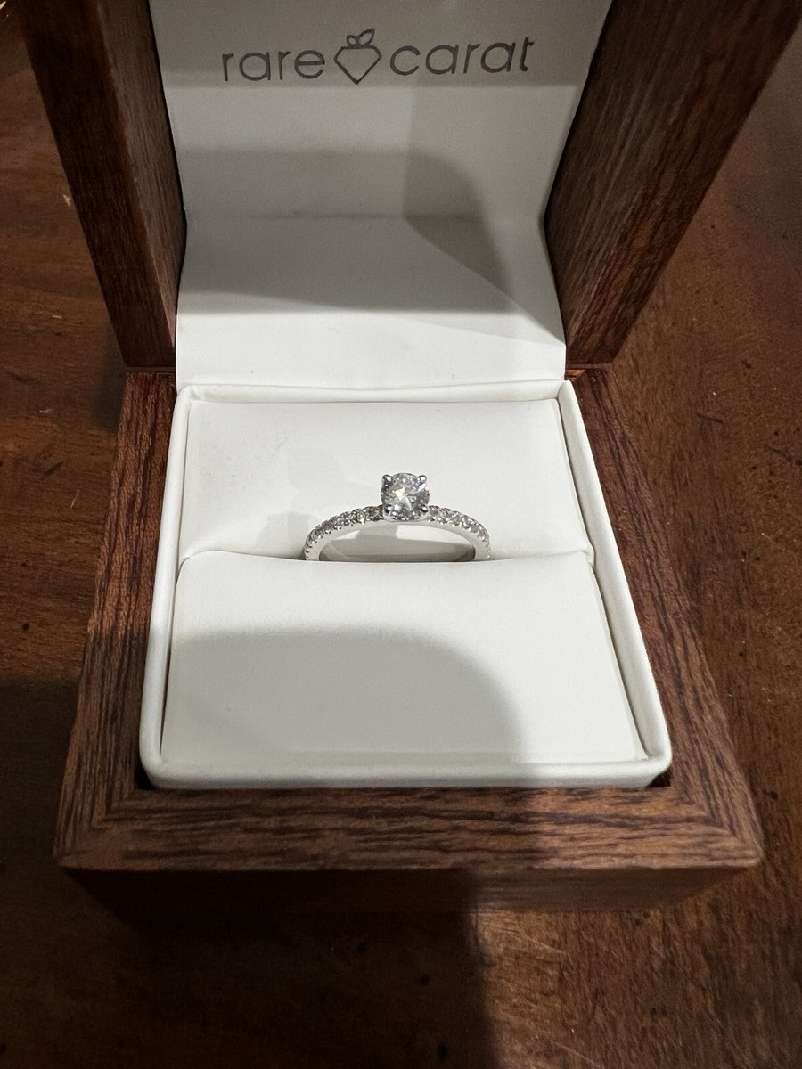 rare carat credit card login 2.20 Carats Lab Grown Marquise Cut Solitaire Hidden Halo Diamond Engagement  Ring