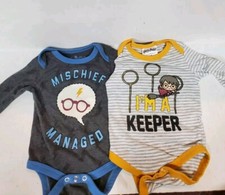 Harry Potter Newborn Long Sleeve Bodysuits Set Of 2