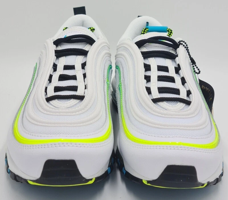 Air max 97 clearance trainer black/blue fury/ white