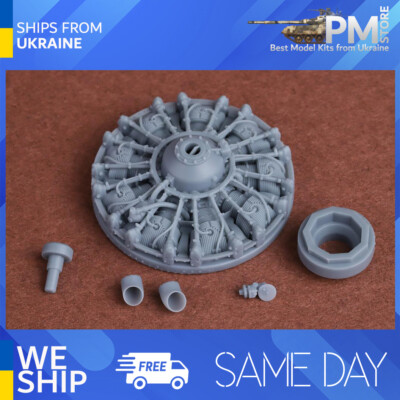 SBS 48086 1/48 SBD-1/2/3/4 Dauntless engine and exhaust set for Academy/AM