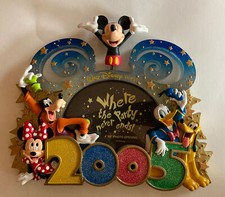 New WDW Theme Parks 2005 Photo Frame 4x6 NOS Mickey Minnie Goofy Donald Pluto