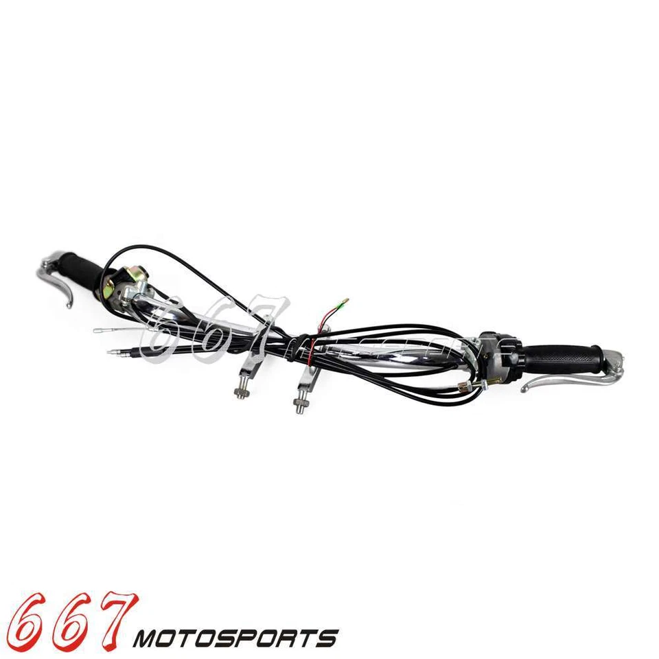 Manillar para BMW R51 R75 M72 Dnepr Ural Sidecar K750 con palanca de mano y kit de cables Foto 3 de 4