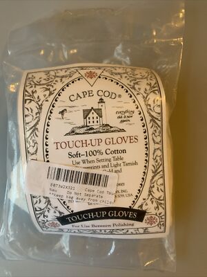 Cape Cod Touch Up Gloves Soft 100% Cotton use with Fine China & Silver