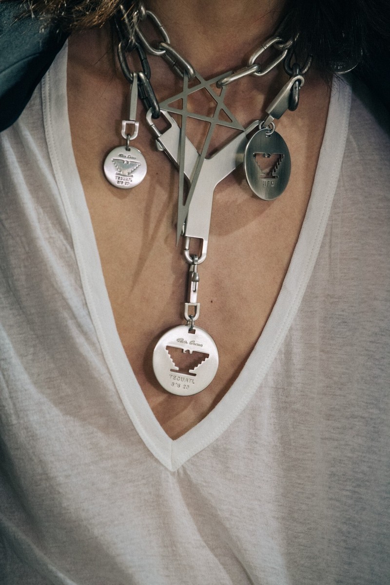 RICK OWENS RARE SS20 TECUATL RUNWAY CERBERUS UFW CHARMS CHOKER