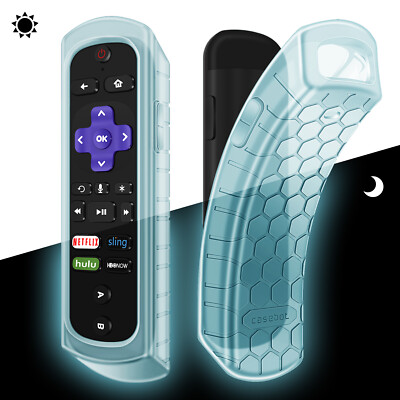 Fintie Shock Proof Case For Roku Ultra 2018/2017 Roku 4 3 2 1 Remote Honey Comb