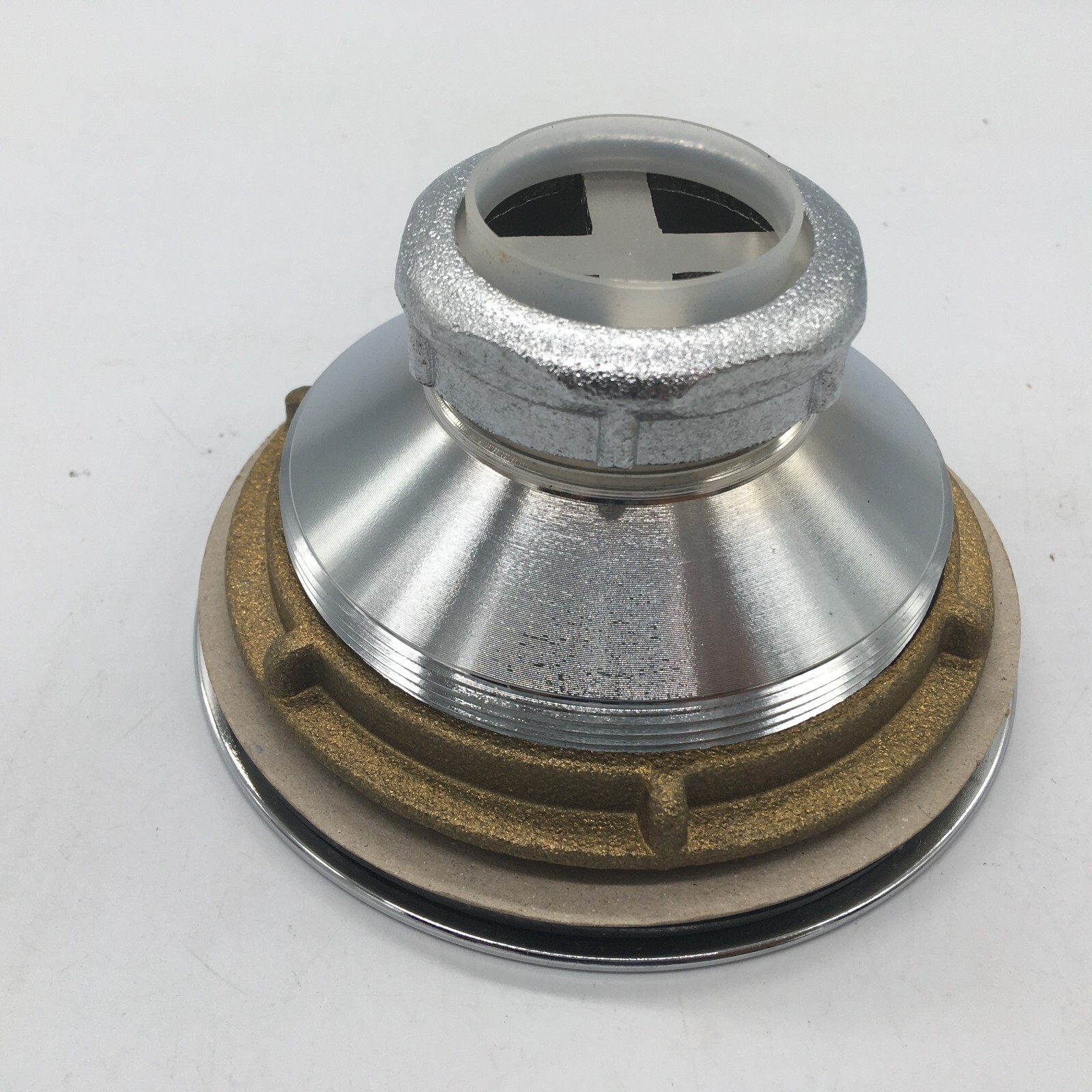 Chrome Plated Brass Duo Basket Strainer, Part No. S14007 Jones Stephens Corp