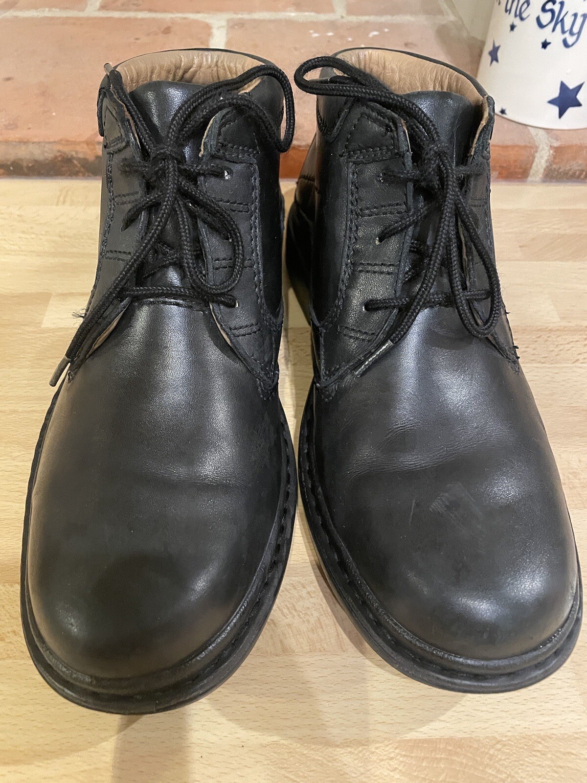 STUNNING MENS CLARKS GORETEX ACTIVE AIR BLACK LEATHER BOOTS UK 8 G EXC