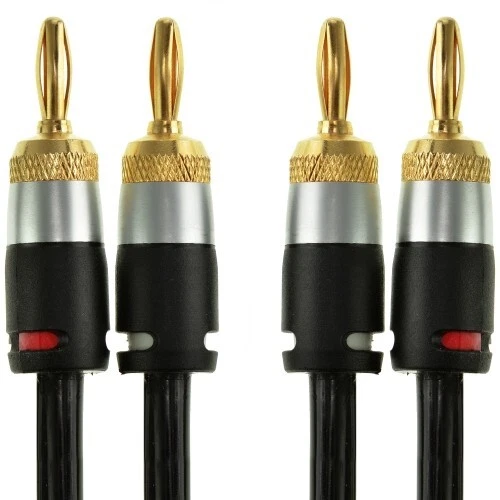 16AWG Ultra Series Speaker Cable with Dual Gold Plated Banana Tips 3 Feet - Image 2 of 2