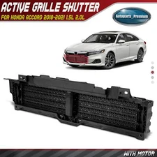 Upper Radiator Grille Air Shutter with Motor for Honda Accord 18-21 L4 1.5L 2.0L
