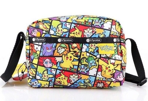 Lesportsac Pokemon Eevee Pikachu DANIELLA CROSSBODY Hand Bag Shoulder Purse Tote