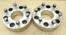 Hubcentric 2" by 6x5.5 Wheel Spacers Fits Chevy Silverado K1500 Sierra 1500 PAIR
