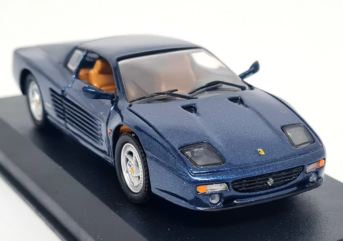 Ferrari 512M 1995 Detail 1/43 - Miniature Bleue Moulée Sous Pression (Diecast)