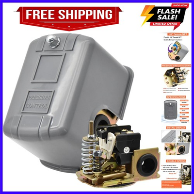 #ad 40 60 Pressure Switch for Well Pump 40 60PSI 110V 230V Water Pump Pressure Co... $17.09