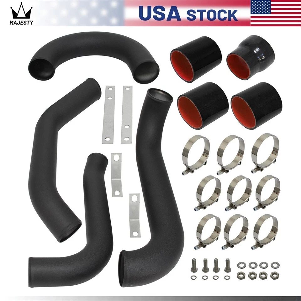 Kit de tuberías intercooler para Toyota Supra JZA80 2JZ GTE TURBO 1993-1998 negro Foto 4 de 4