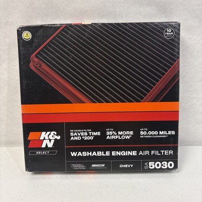 K&N Select Washable Engine Reusable Air Filter SA5030 Chevy New