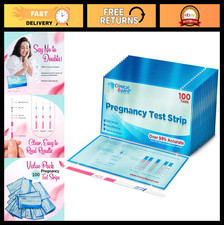 100 Pregnancy Test Strips - Sensitive Accurate HCG Detection - Easy Home Use