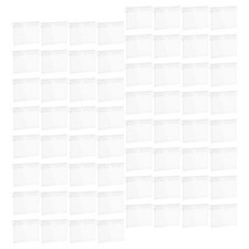 100 Pcs Transparent Shelf Price Tag Plastic Sign Holder Bin Label Clip