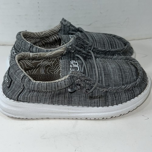 Hey Dude Wally graue Slipper Kinder Größe 9K Schuhe - Bild 3 von 9