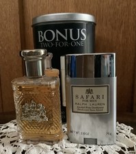 RARE Ralph Lauren SAFARI for Men Set Spray Cologne /Alcohol Free Stick Deodorant