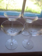 Set of 4 Imperial Glass-Ohio Etiquette Low Champagne/sherbet elegant glass