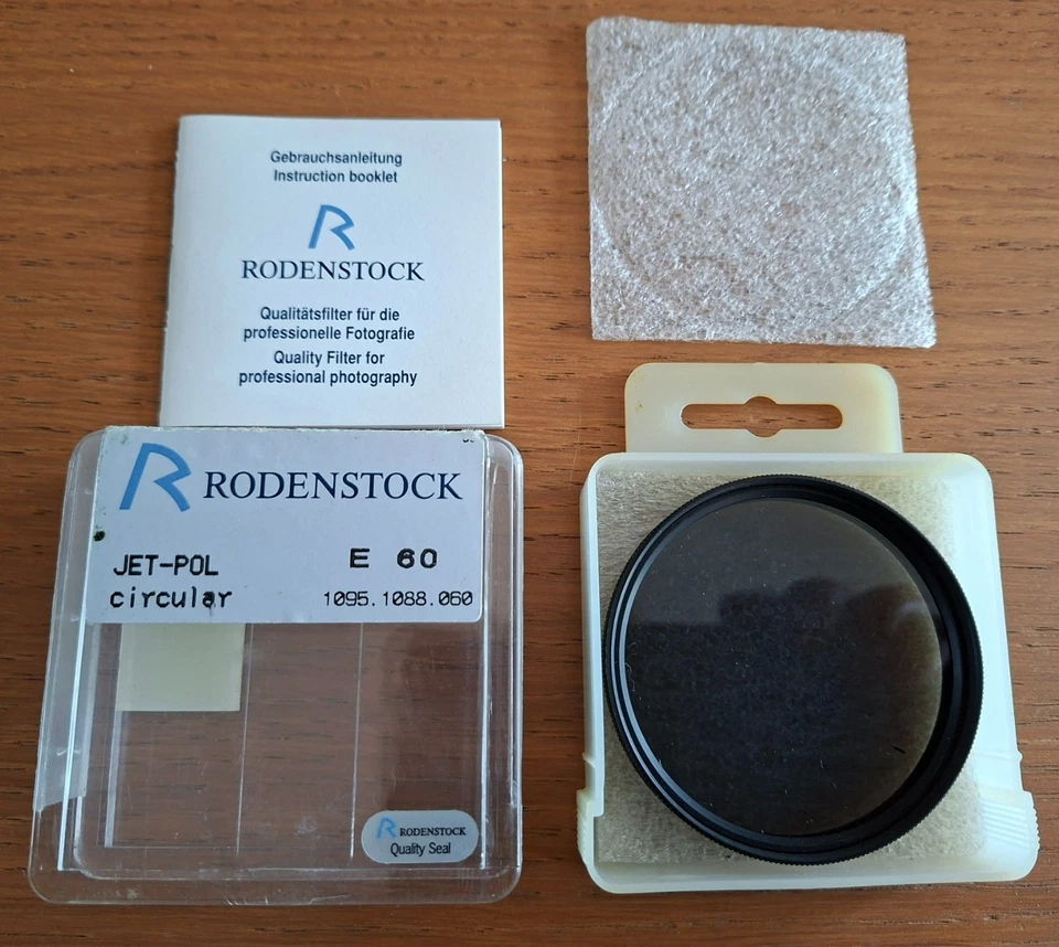 R0DENSTOCK JET-POL CIRCULAR E60 POLARISING FILTER BOXED OPENED UNUSED NEAR MINT - Image 2 of 4