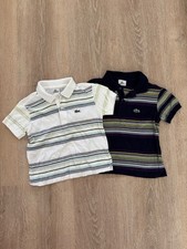 Two 2 LACOSTE boys youth polo shirts Size 6