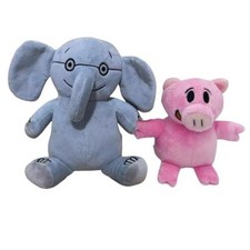 Pair of Elephant  Piggie Soft Stuffed Animal Plush Toys  Elephant and Pig