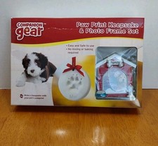 COMPANION GEAR Paw Print Keepsake  Photo Frame Set NIB