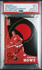 1998 BAP AS LEGENDS AUTO #GH1 GORDIE HOWE PSA 5 AUTO 10