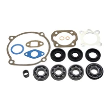 Shaft Seals + Bearings + Gasket Set for Puch E50 4-Bearing Engine Old Model Maxi