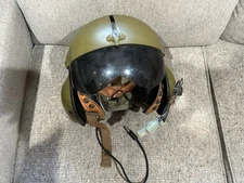 OD SPH GENTEX SPH-4 Helicopter Pilot Flight Helmet for Parts Or Repair
