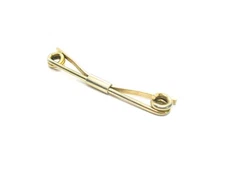 Vintage Collar Bar Clip gold tone Spiral End classic Men's Formal Wear