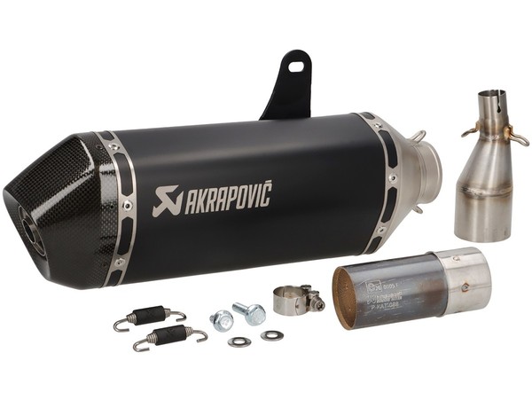 Auspuff -AKRAPOVIC Slip-On Line (Ss), Euro 5- Vespa GTS 125 - Edelstahl Schwarz-image
